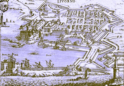 Map of Livorno